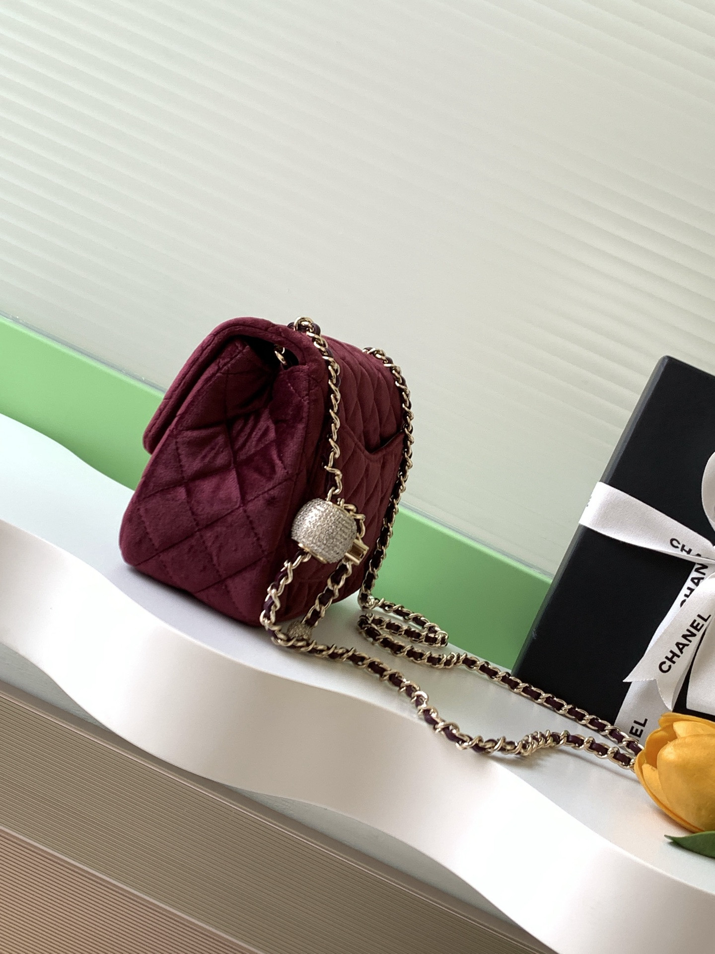 Ch**el MINI FLAP BAG 13x18x7cm