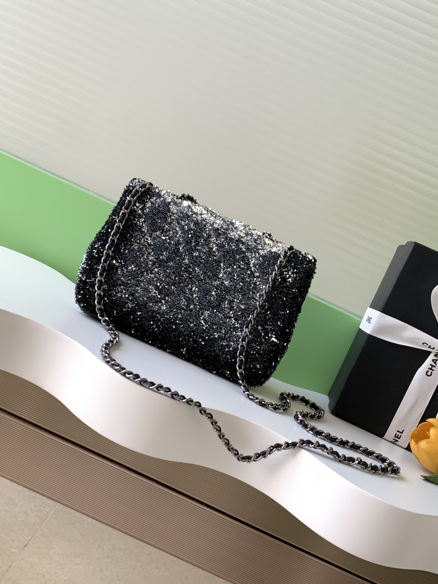 Ch**el flap bag 21x14x8cm