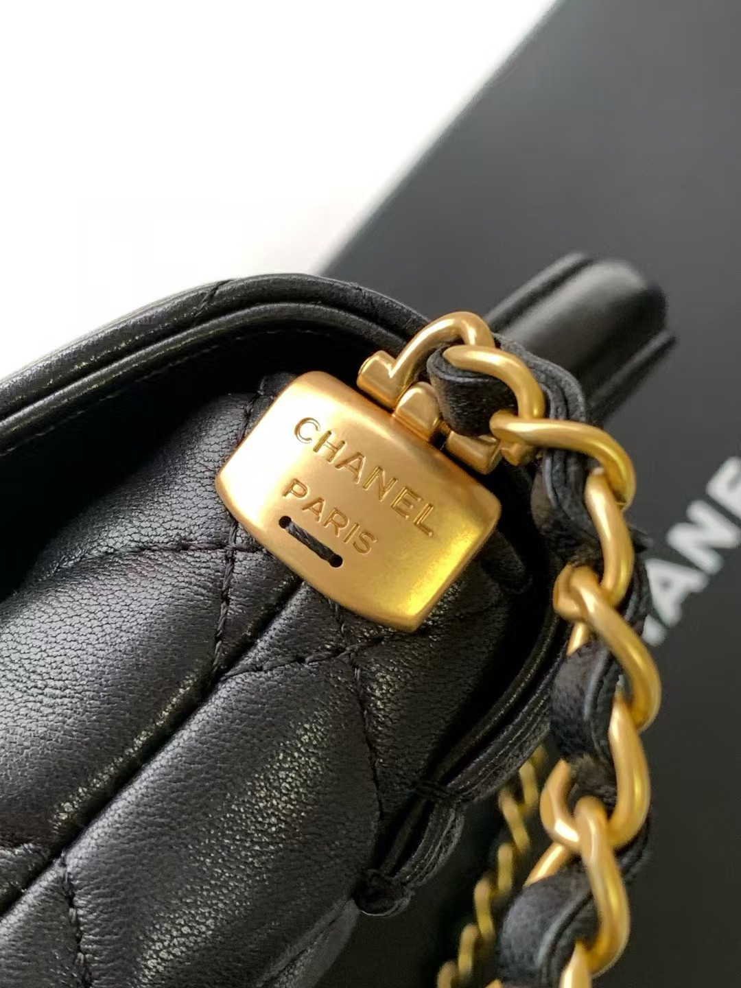 Ch**el Flap Handle Bag 14x20x6cm