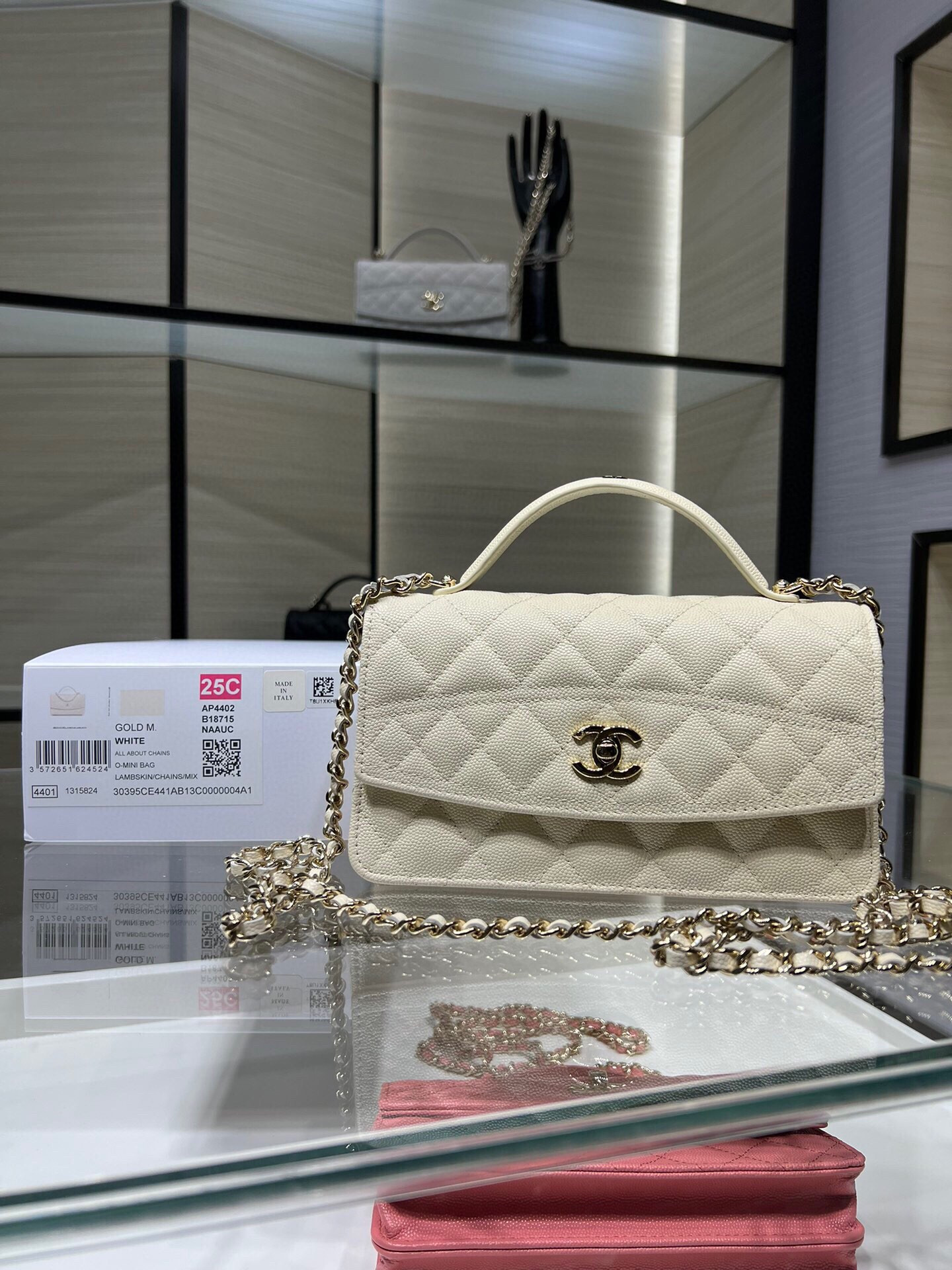 Ch**el mini coco handle bag ap4402 19x11x6cm