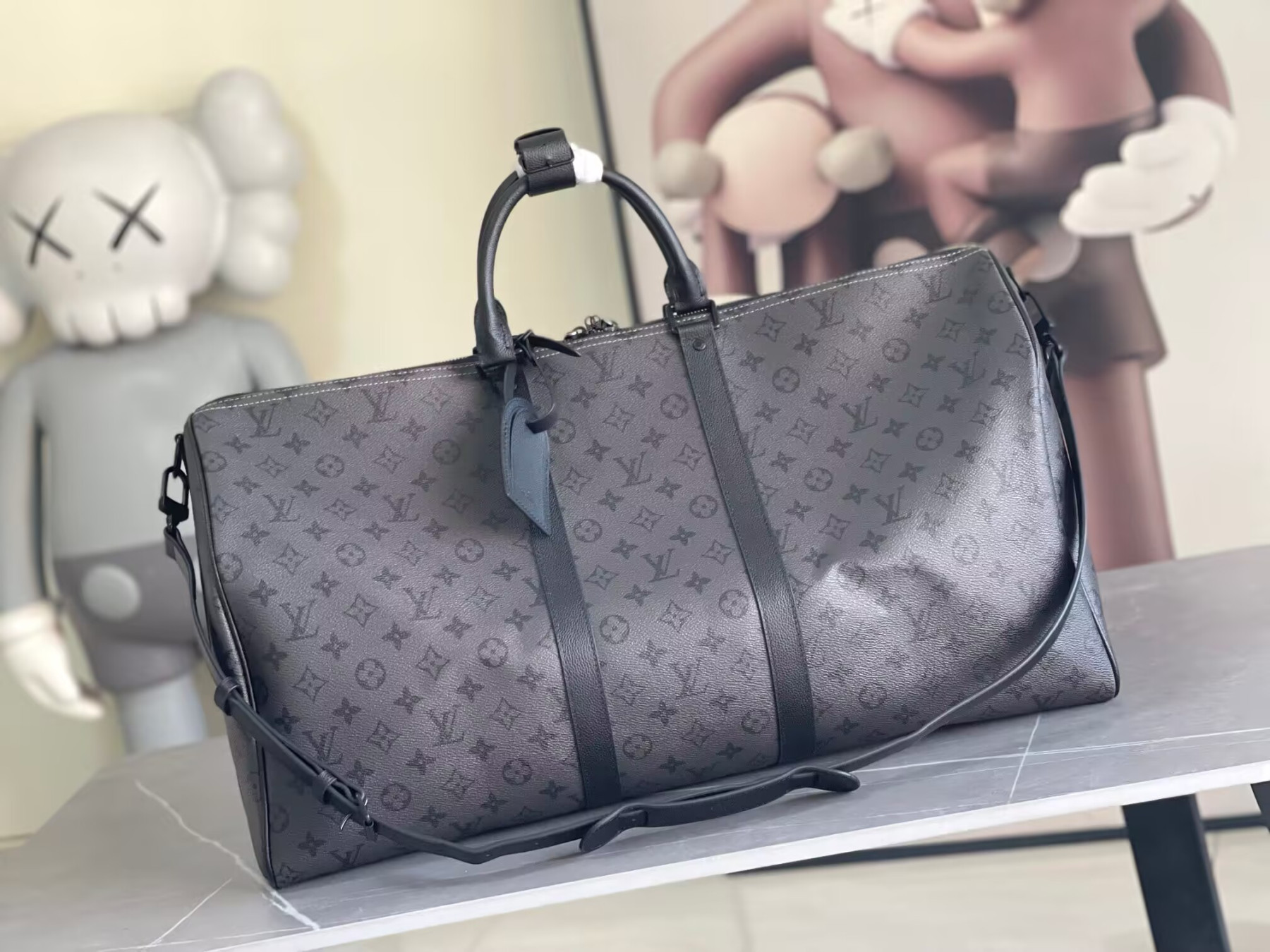 LV Keepall Bandoulière 55 M28405 55x27x20cm