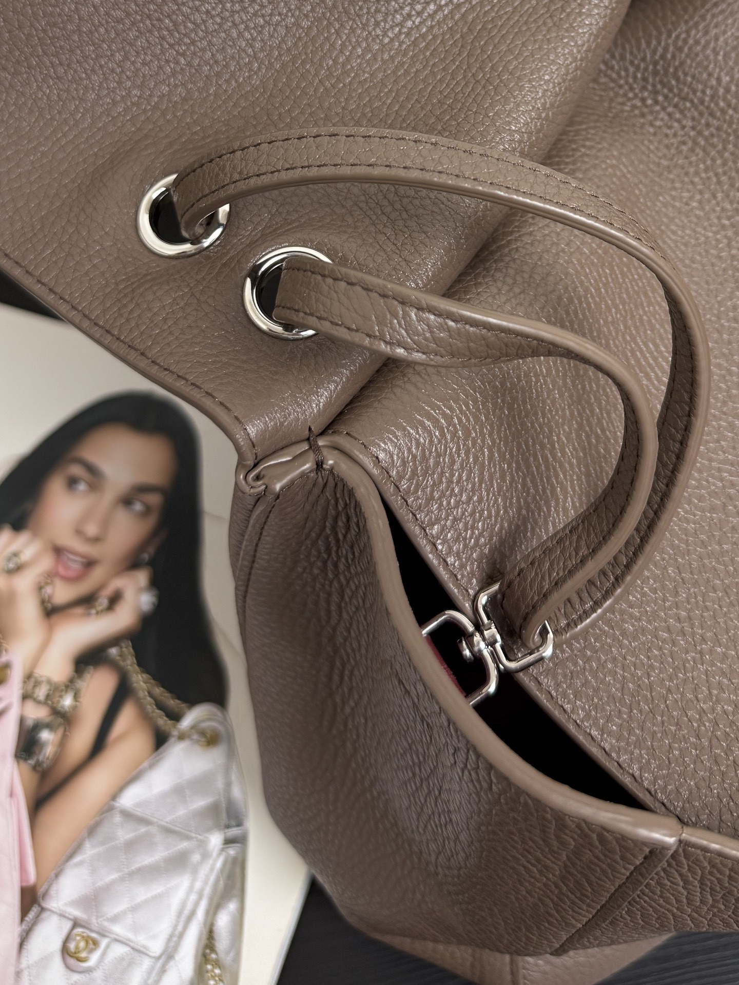 Ch**el maxi flap bag as6233 26x38.5x11cm