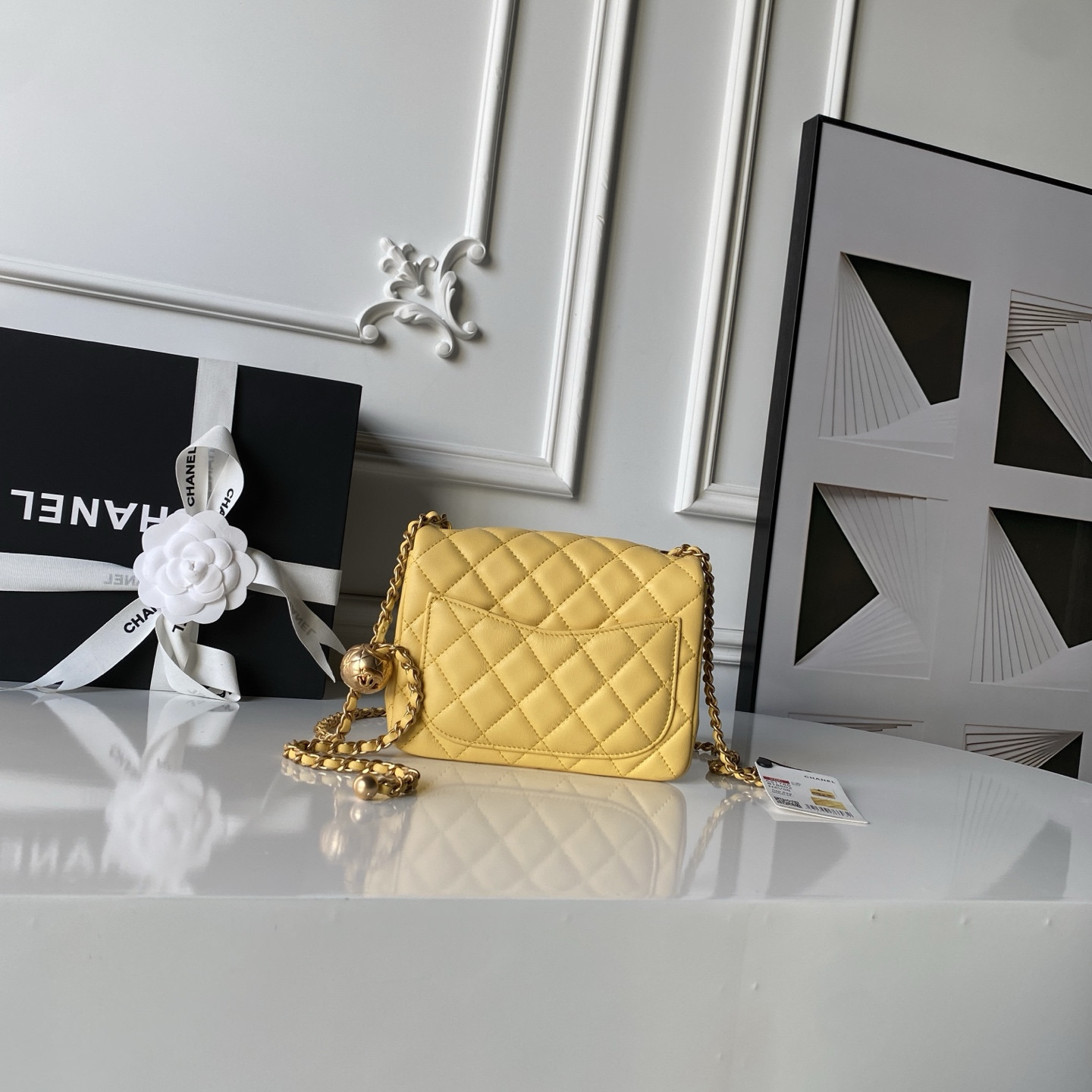 Ch**el MINI FLAP BAG 13.5x17x8cm