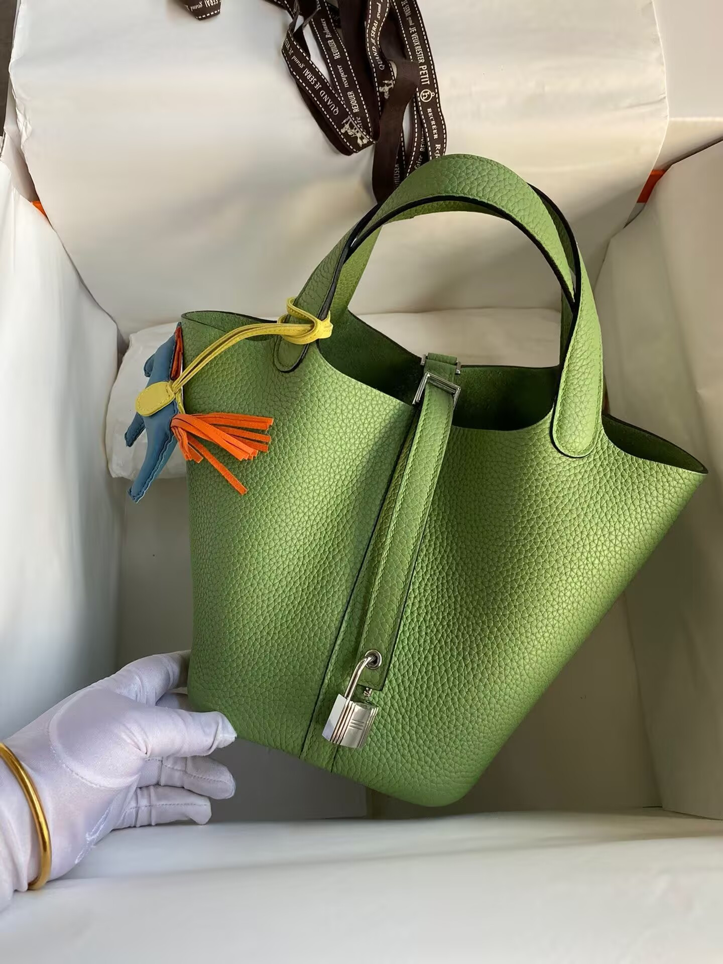 H**me5 picotin 18cm without original box(horse charm not included)
