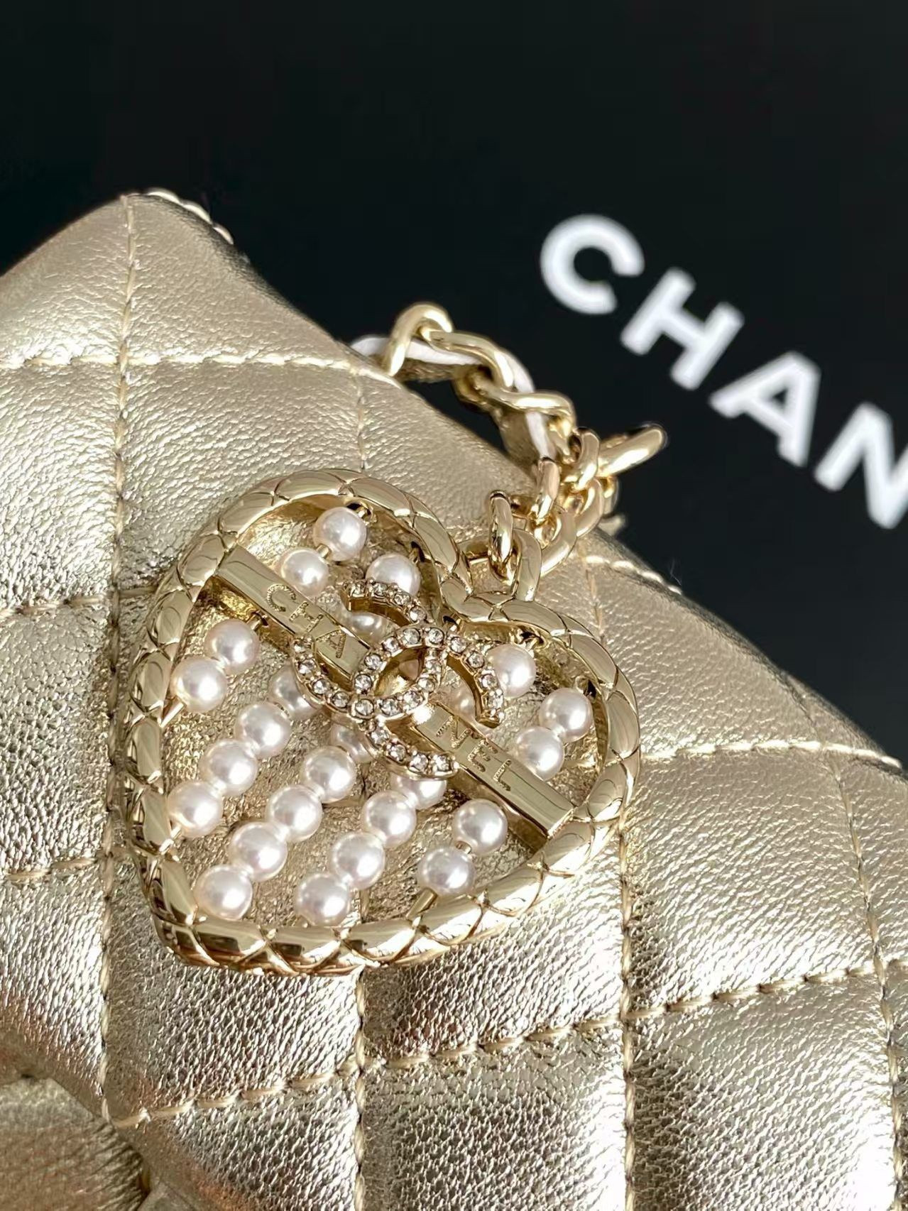 Ch**el Classic Mini Bag with Hook 8x12.5x5cm