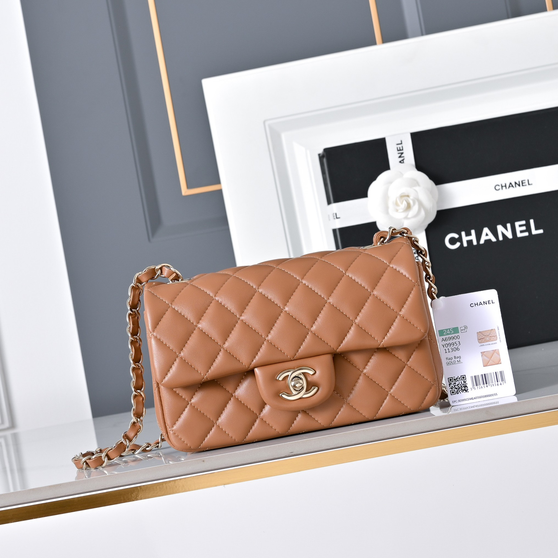 Ch**el mini flap bag 20x12x6.5cm