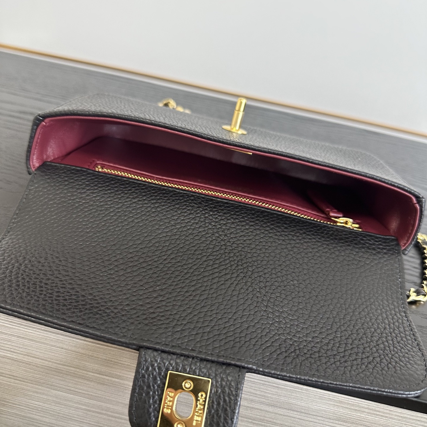 Ch**el Flap Bag AS6340 12x22x4cm
