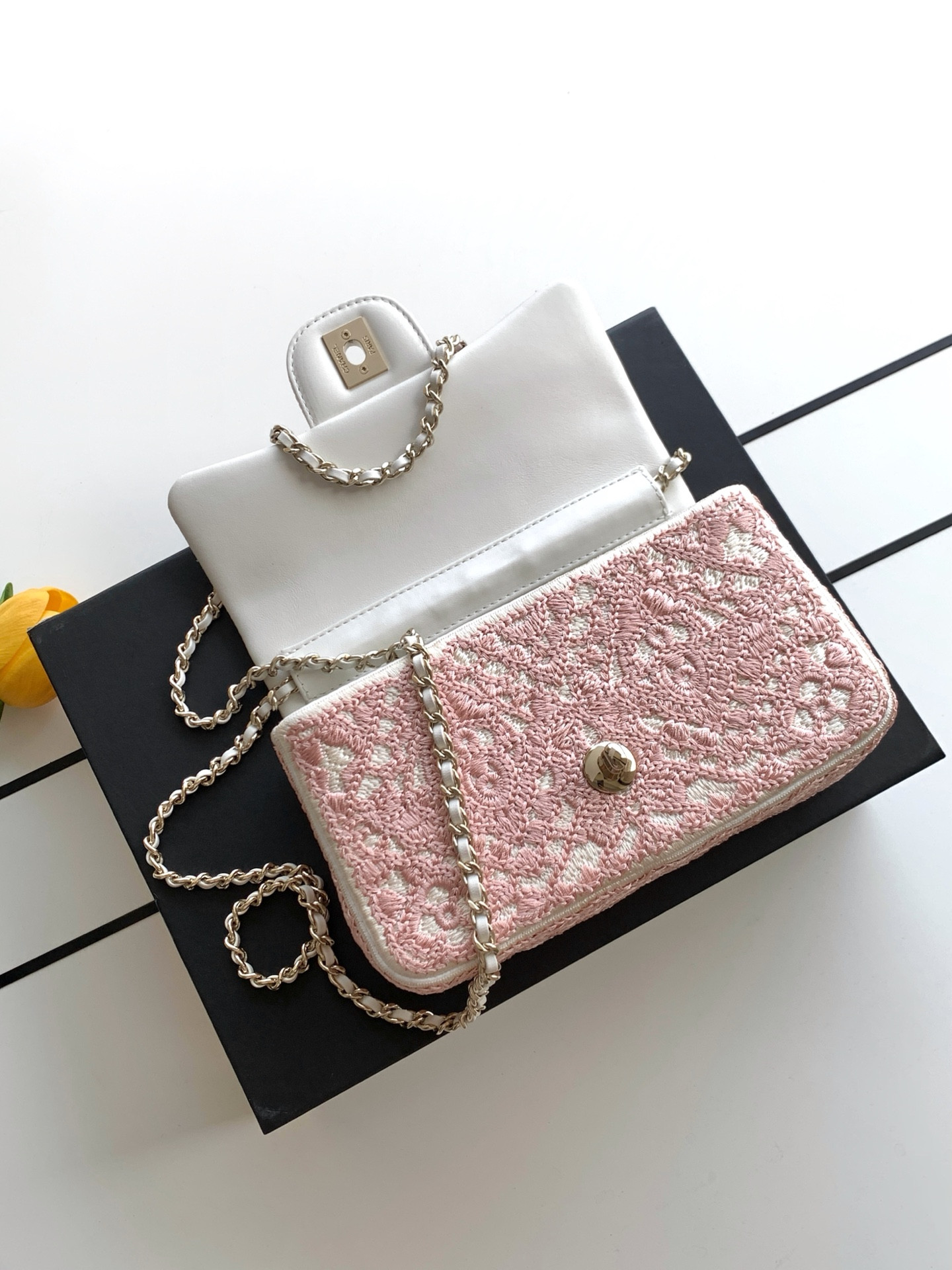 Ch**el flap bag as4561 14x21x8cm