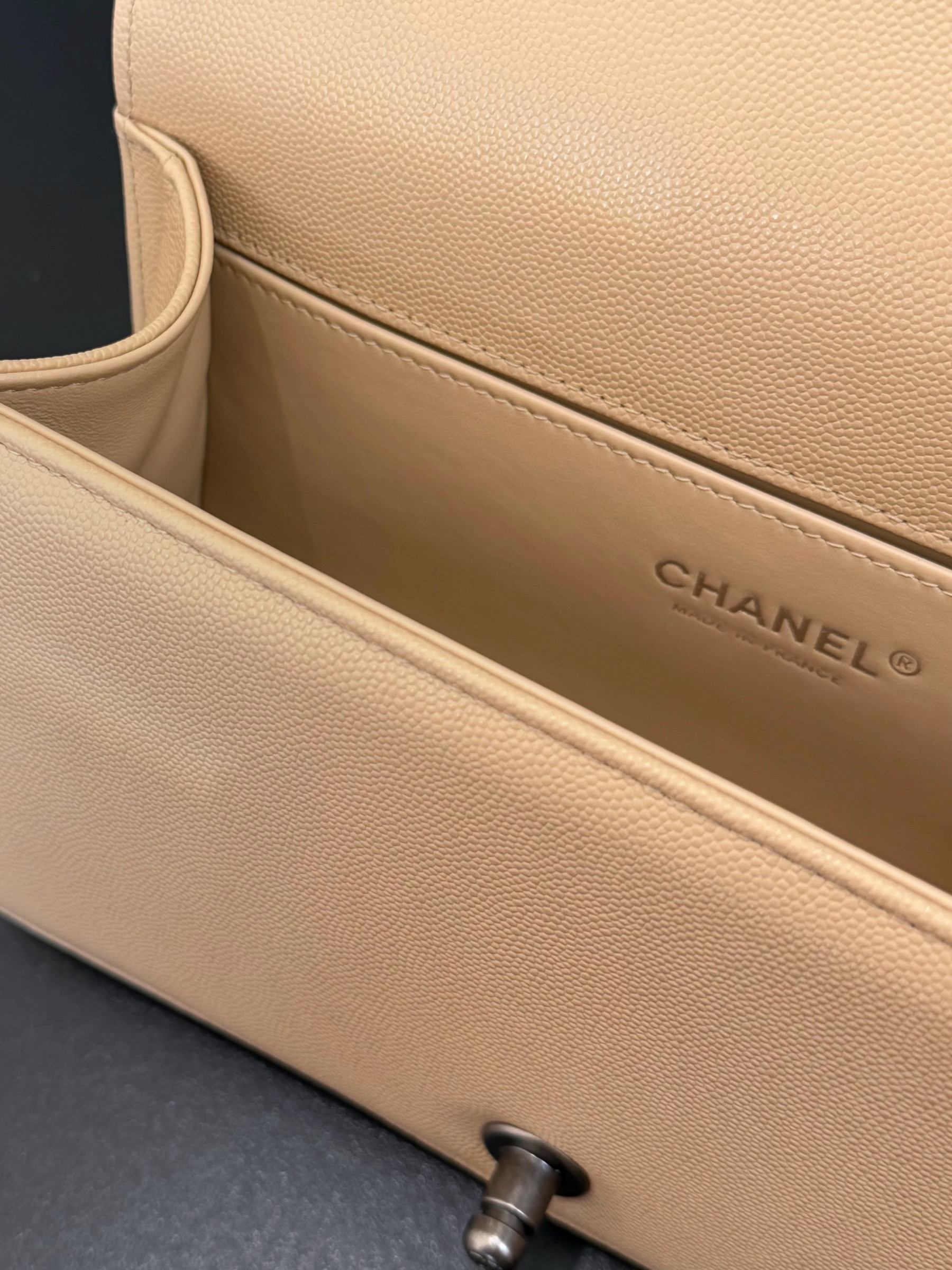 Ch**el Boy Handbag 15x25x9cm