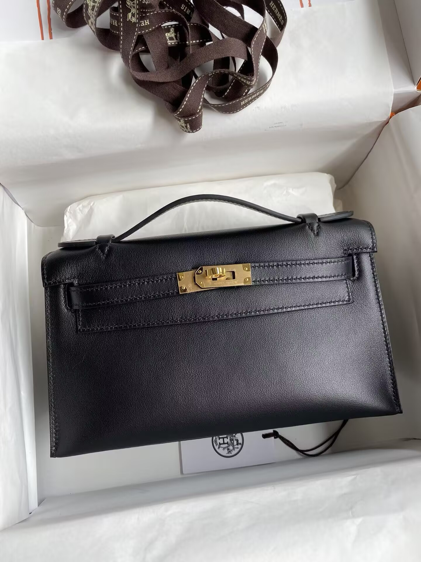 H**me5 kelly 22 mini box leather 22x7x13cm