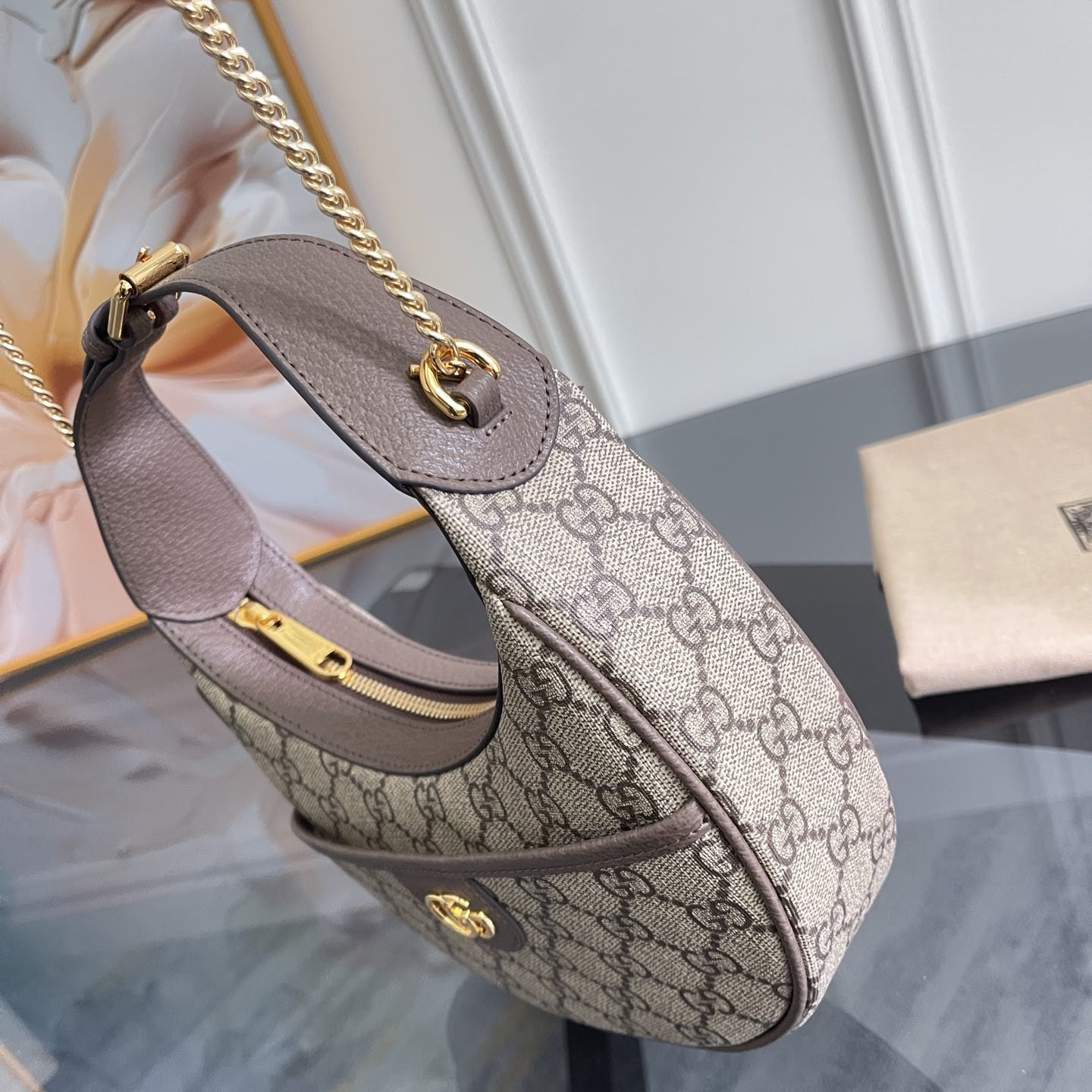 Gucci Ophidia Mini GG Canvas Shoulder Bag 20x14.5x4cm