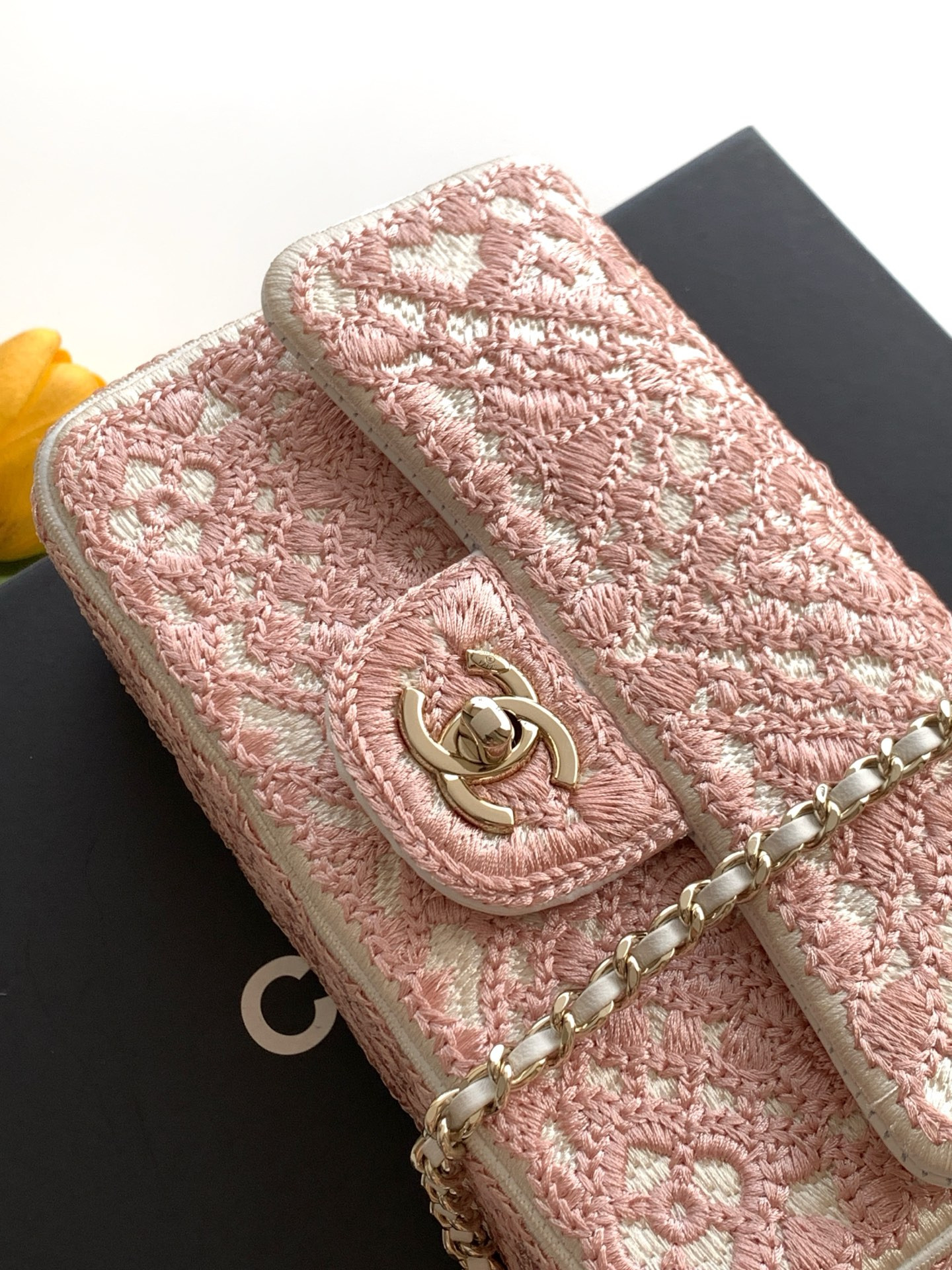 Ch**el flap bag as4561 14x21x8cm