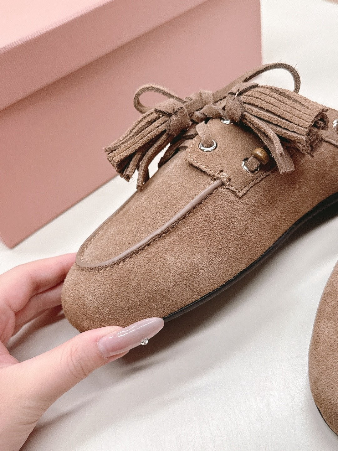 UA Miu Miu Tassel Mules