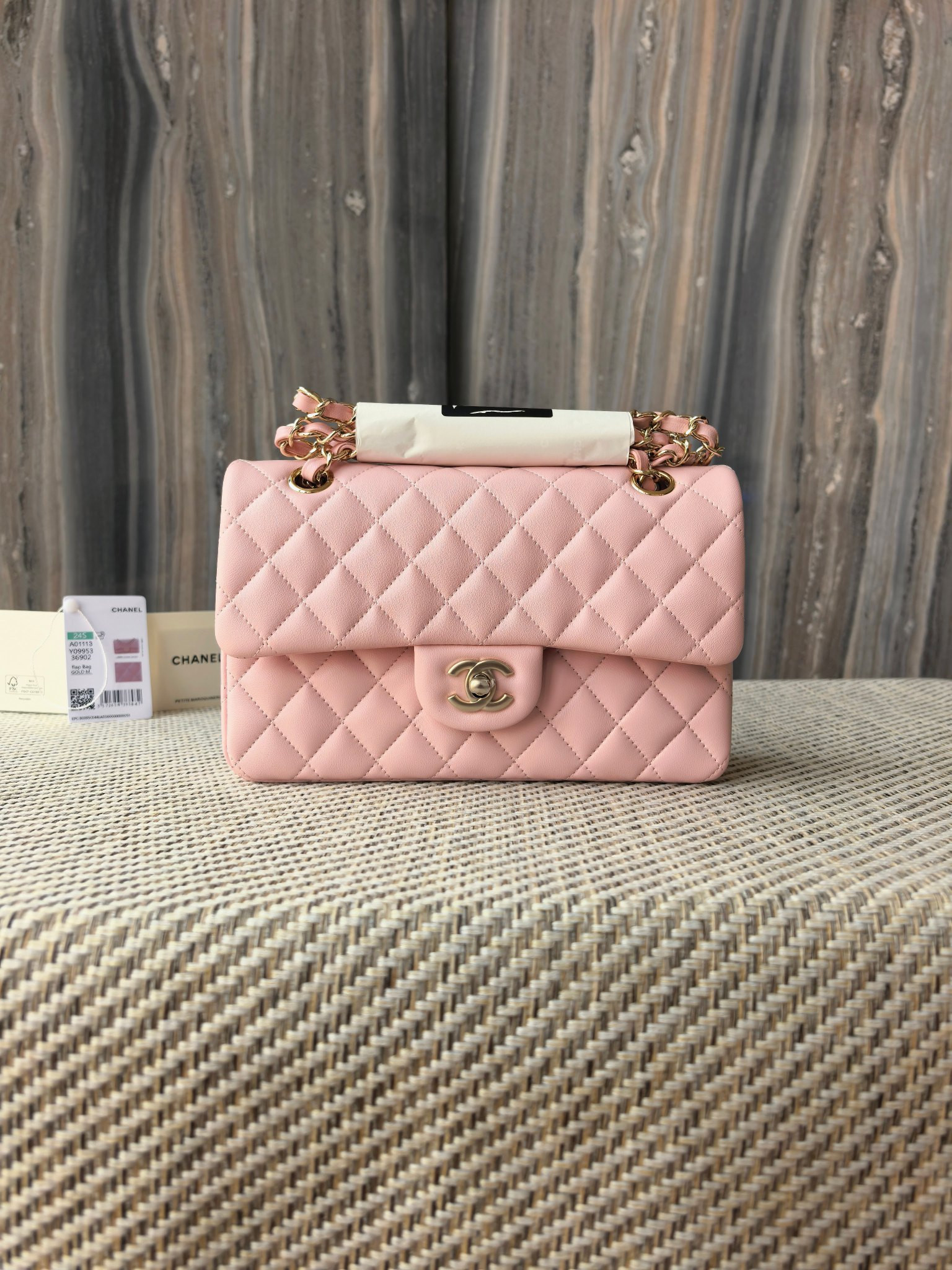 Ch**el small classic bag 23x6.5x14cm