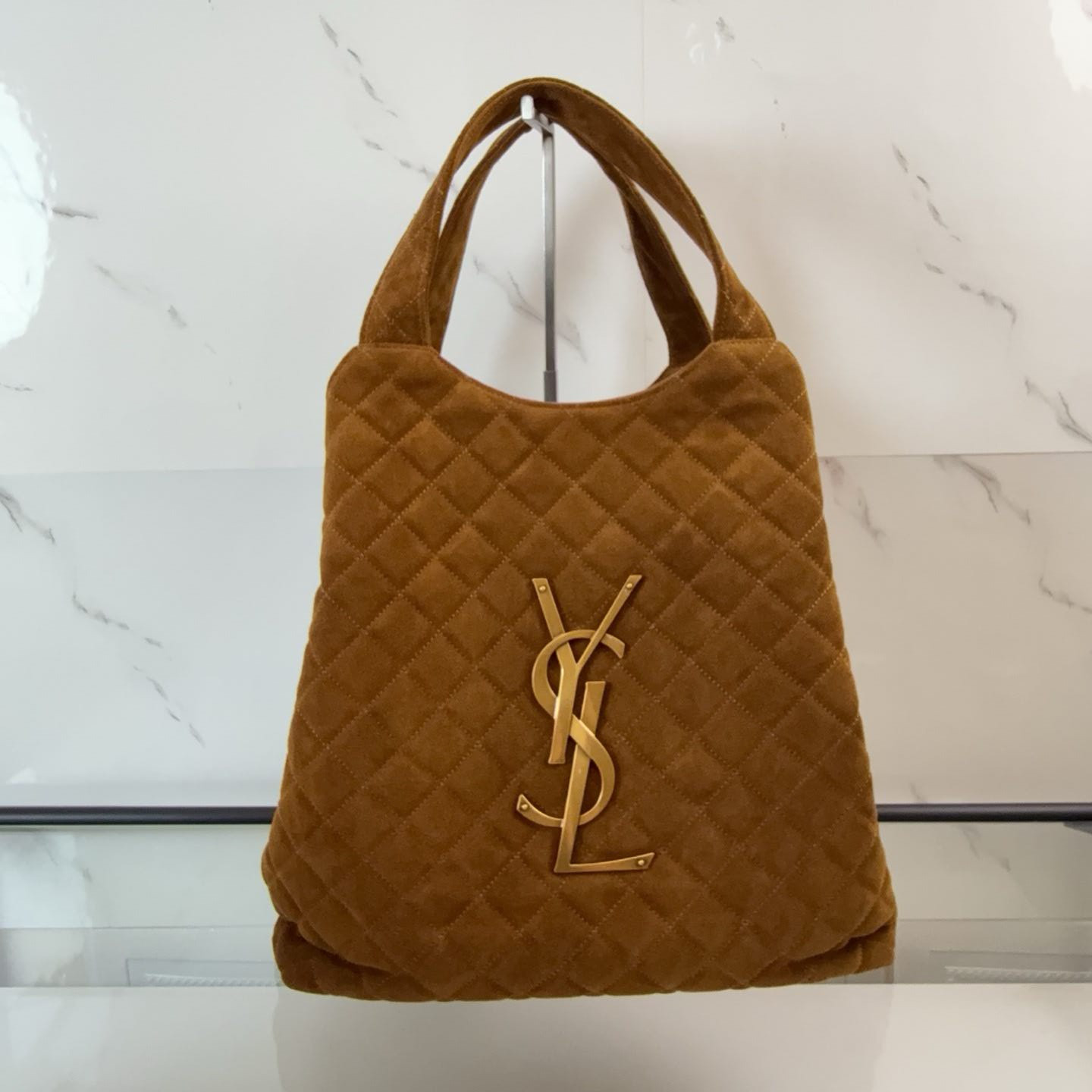 Y51 ICARE MAXI SHOPPING BAG IN QUILTED LAMBSKIN 38/58x43x8cm