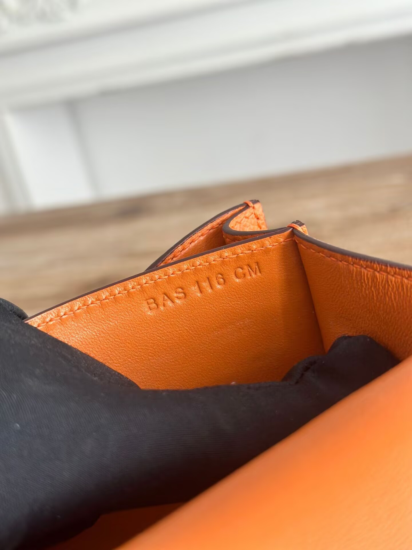 H**me5 Constance 19 Epsom Silver Hardware 7.25" x 6.25" x 2.25"