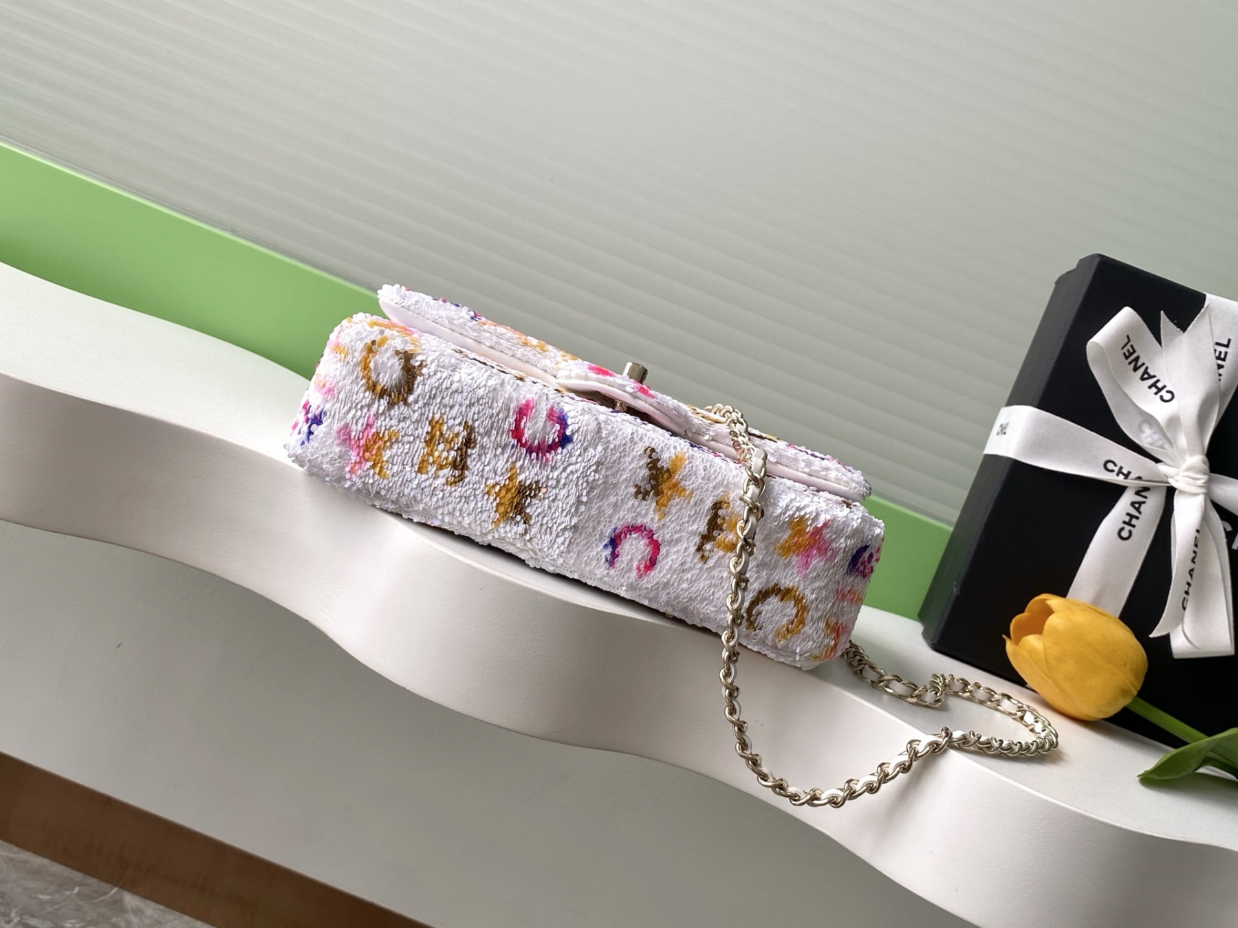 Ch**el Flap Bag 14x21x8cm