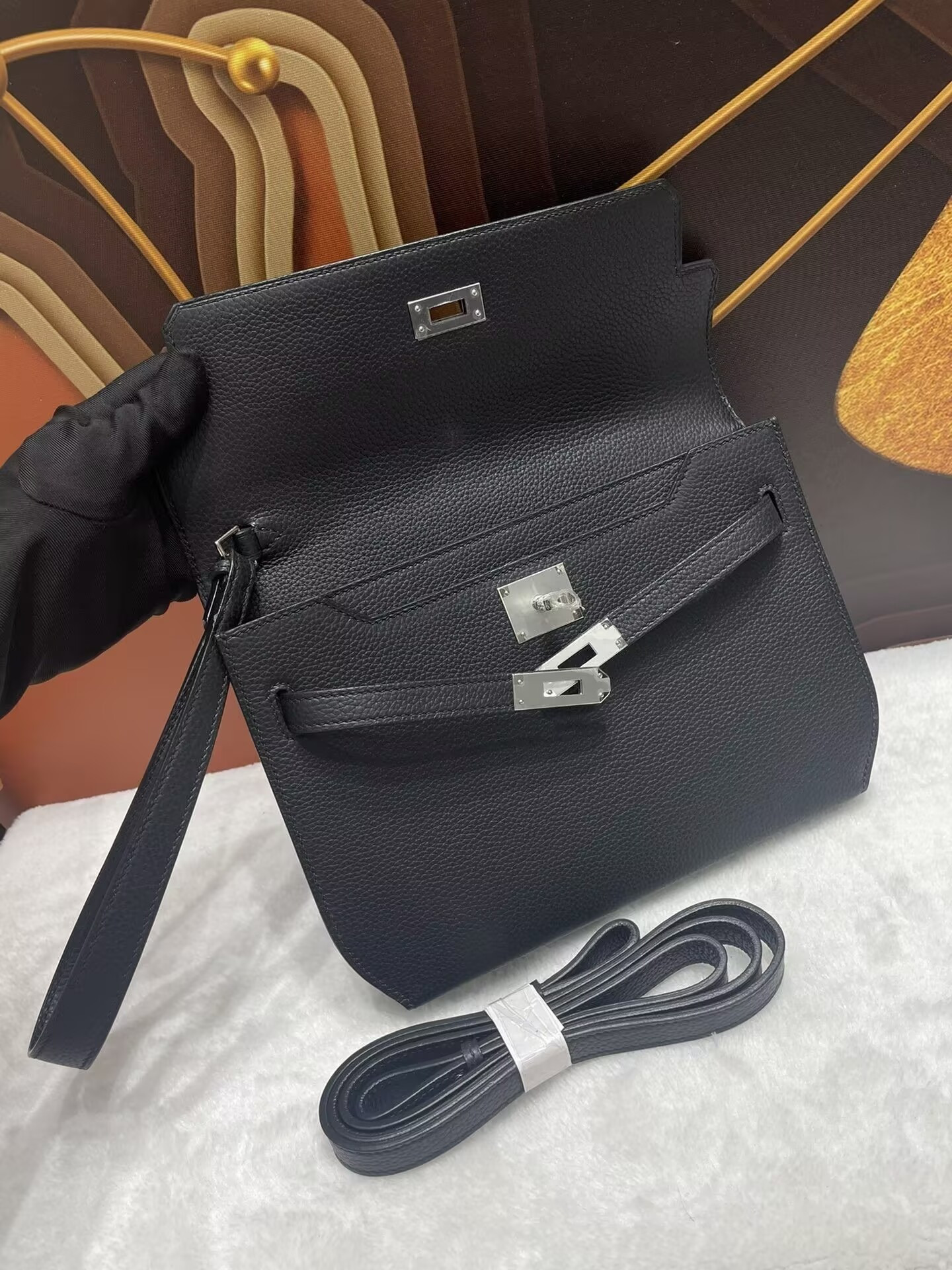 H**me5 Kelly Depeches Togo Black 25cm
