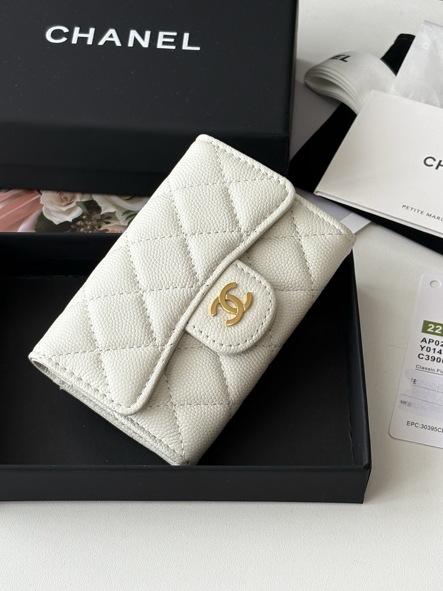 Ch**el Flap Card Holder AP0214 11x8.5x3cm