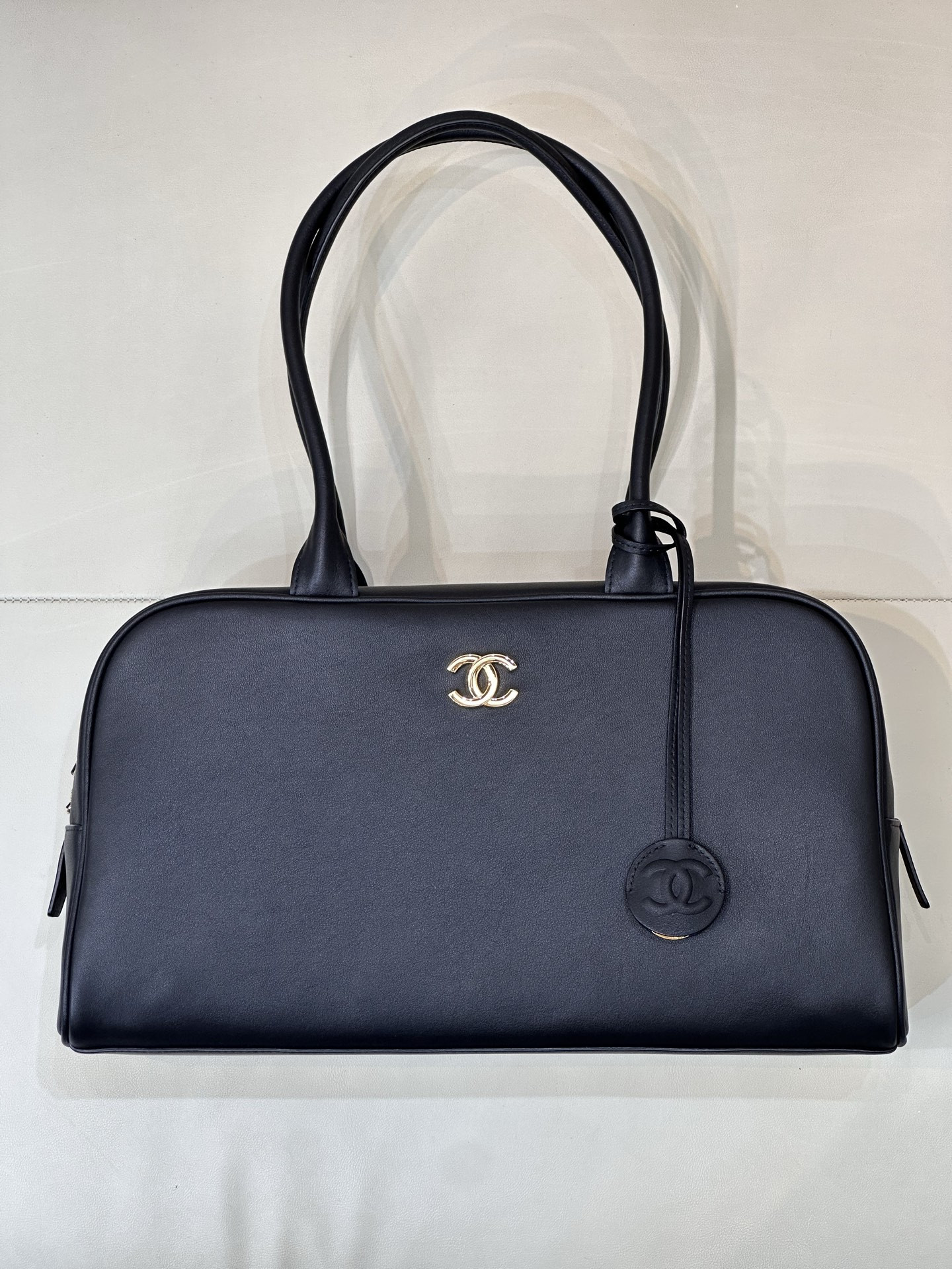 Ch**el large bowling bag as6211 19x35.5x12.5cm