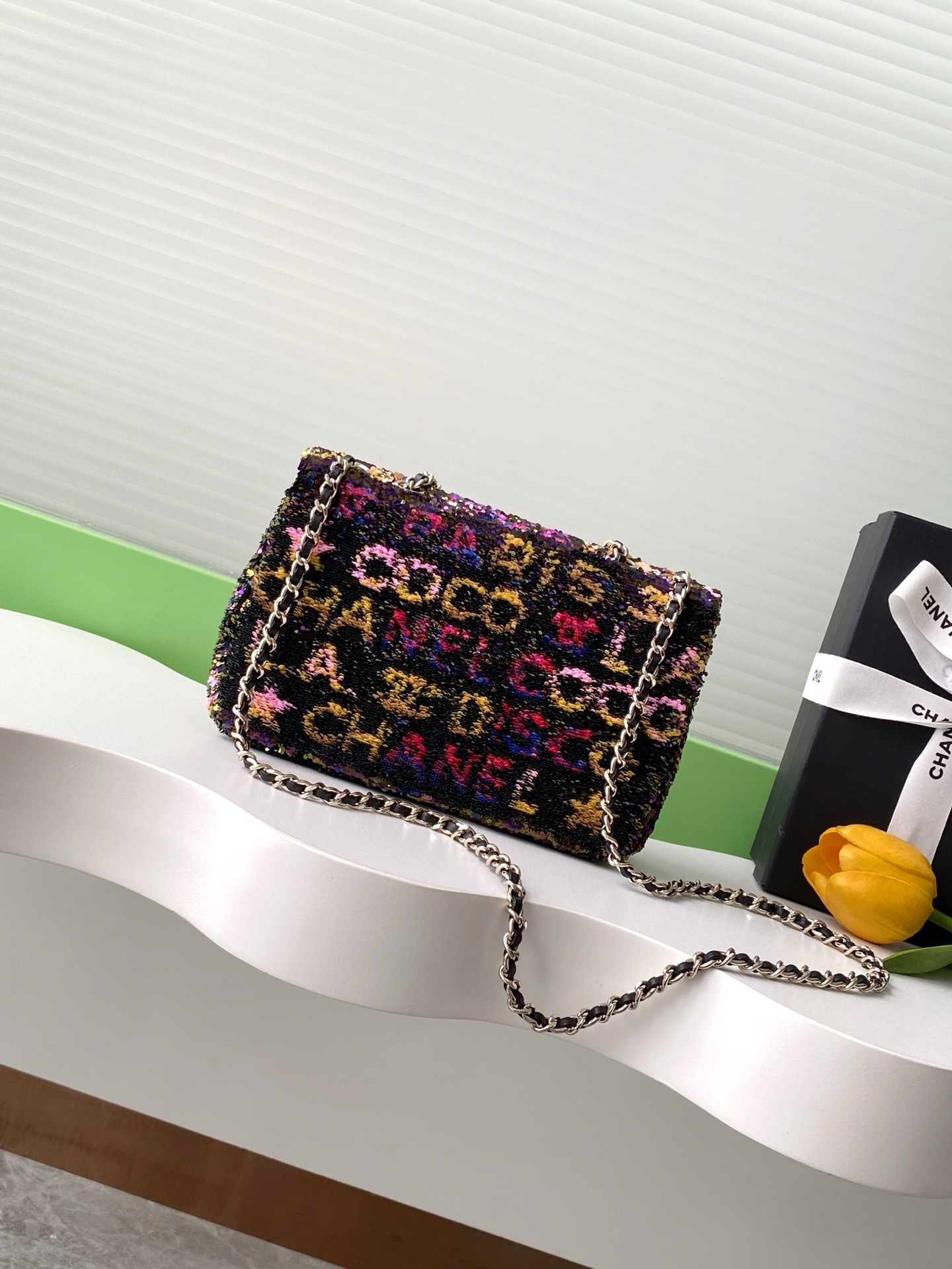 Ch**el Flap Bag 14x21x8cm