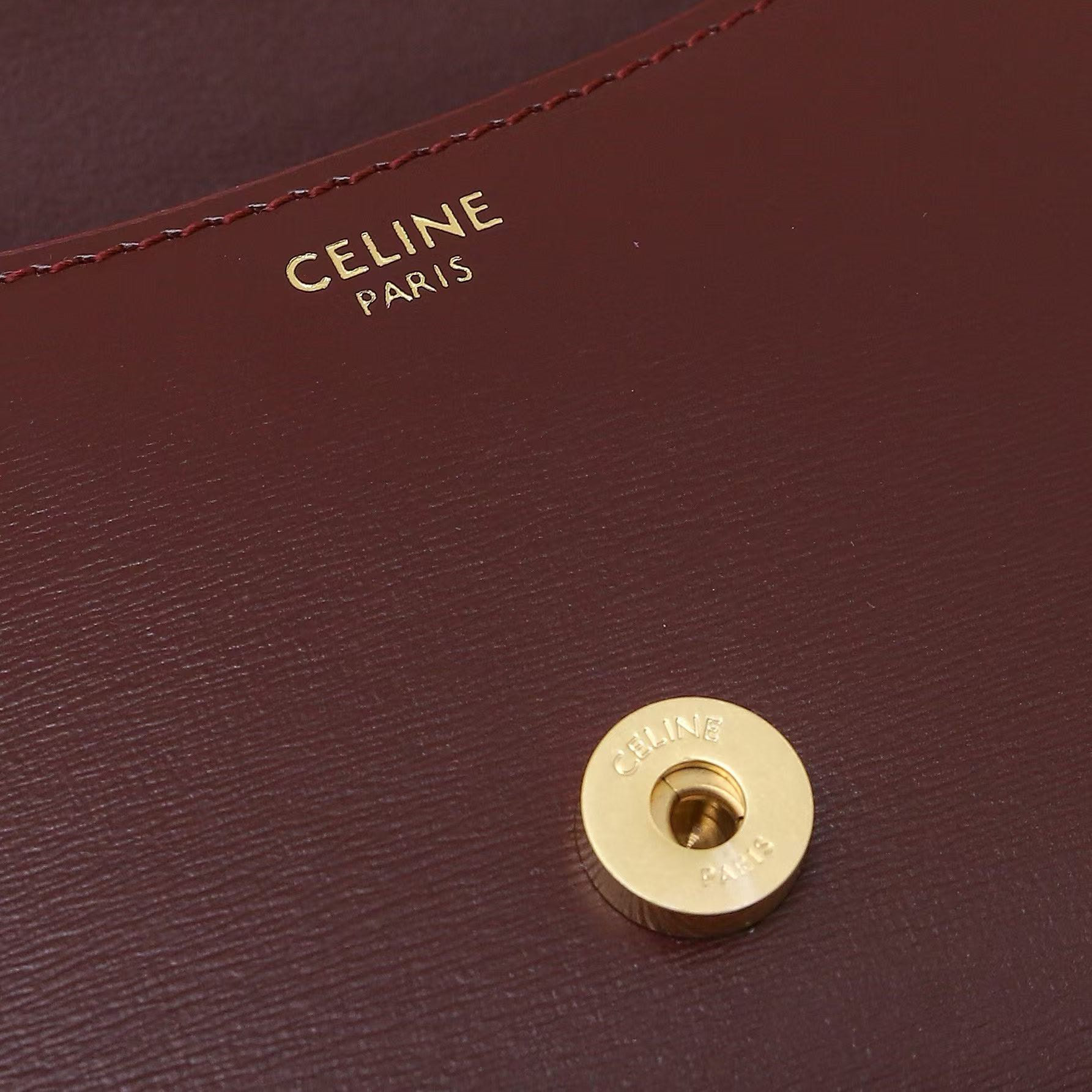 Celine TEEN CELINE LOLA IN shiny calfskin 20x11.5x5cm