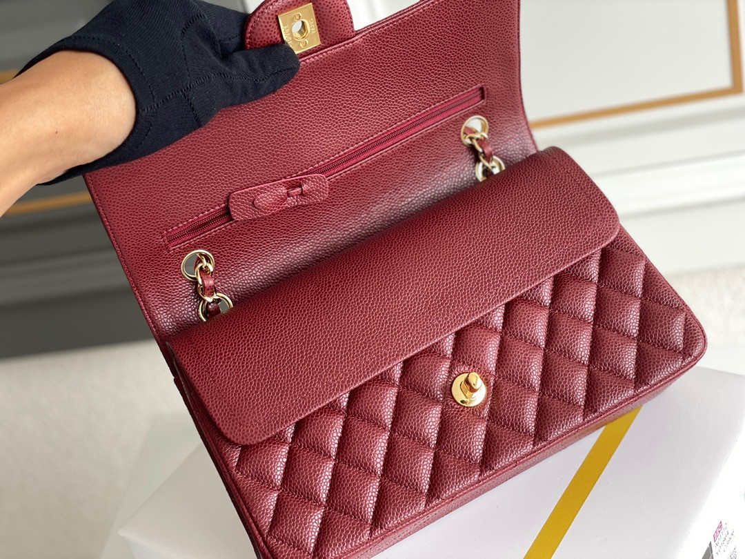 Ch**el CLASSIC HANDBAG 15.5 × 25.5 × 6.5 cm