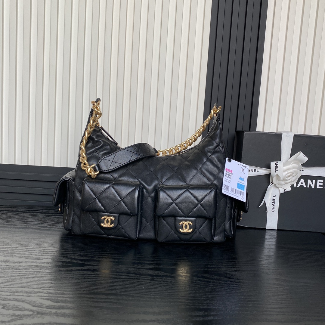 Ch**el 25c Maxi Hobo Bag 27×35×18cm