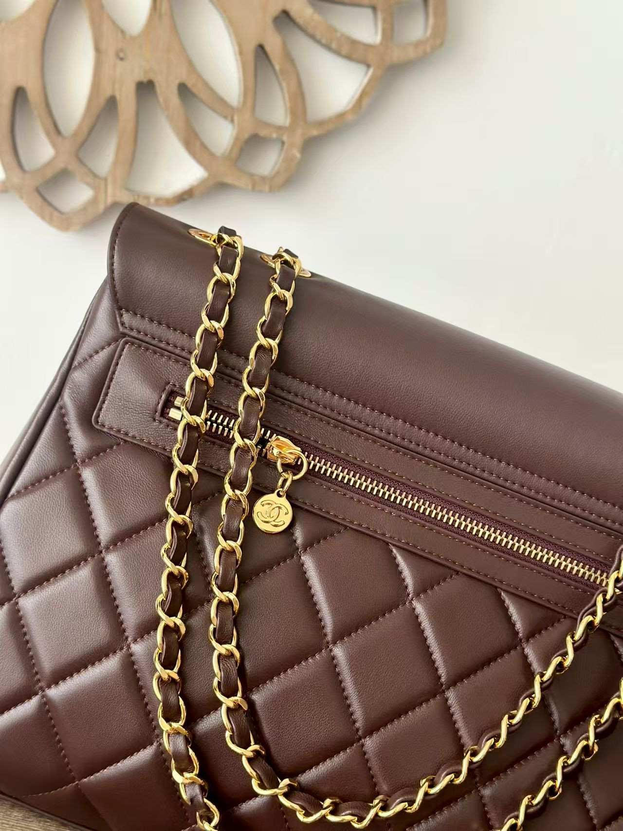 Ch**el shoulder chain bag 33x11x23cm