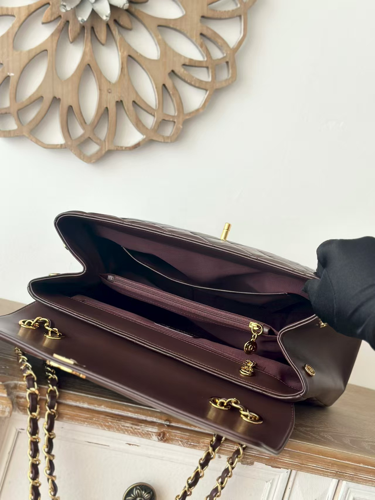 Ch**el shoulder chain bag 33x11x23cm