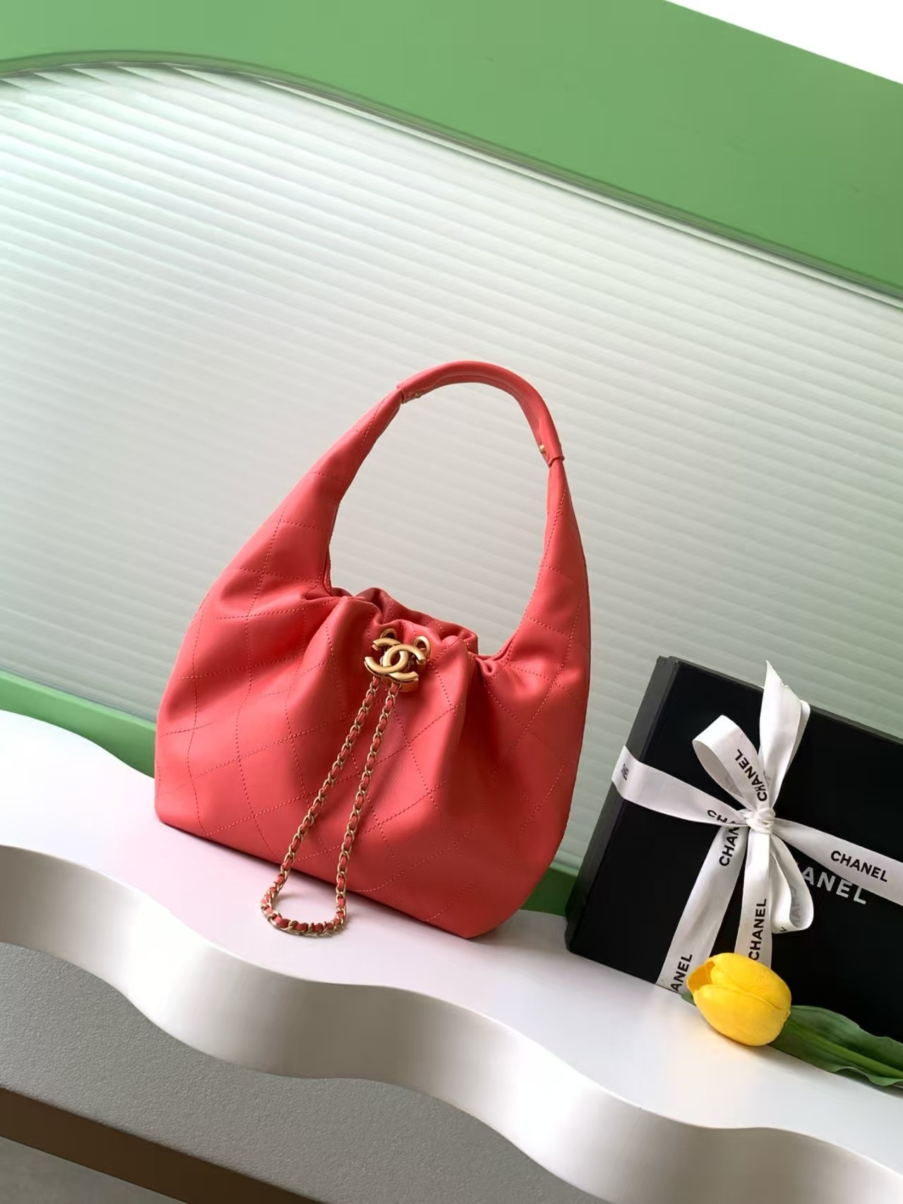 Ch**el hobo handbag as5976 32x24x12cm