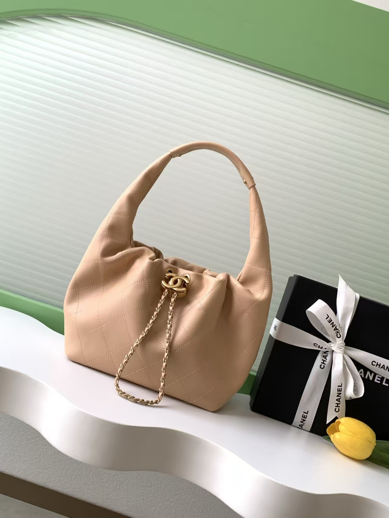 Ch**el hobo handbag as5976 32x24x12cm