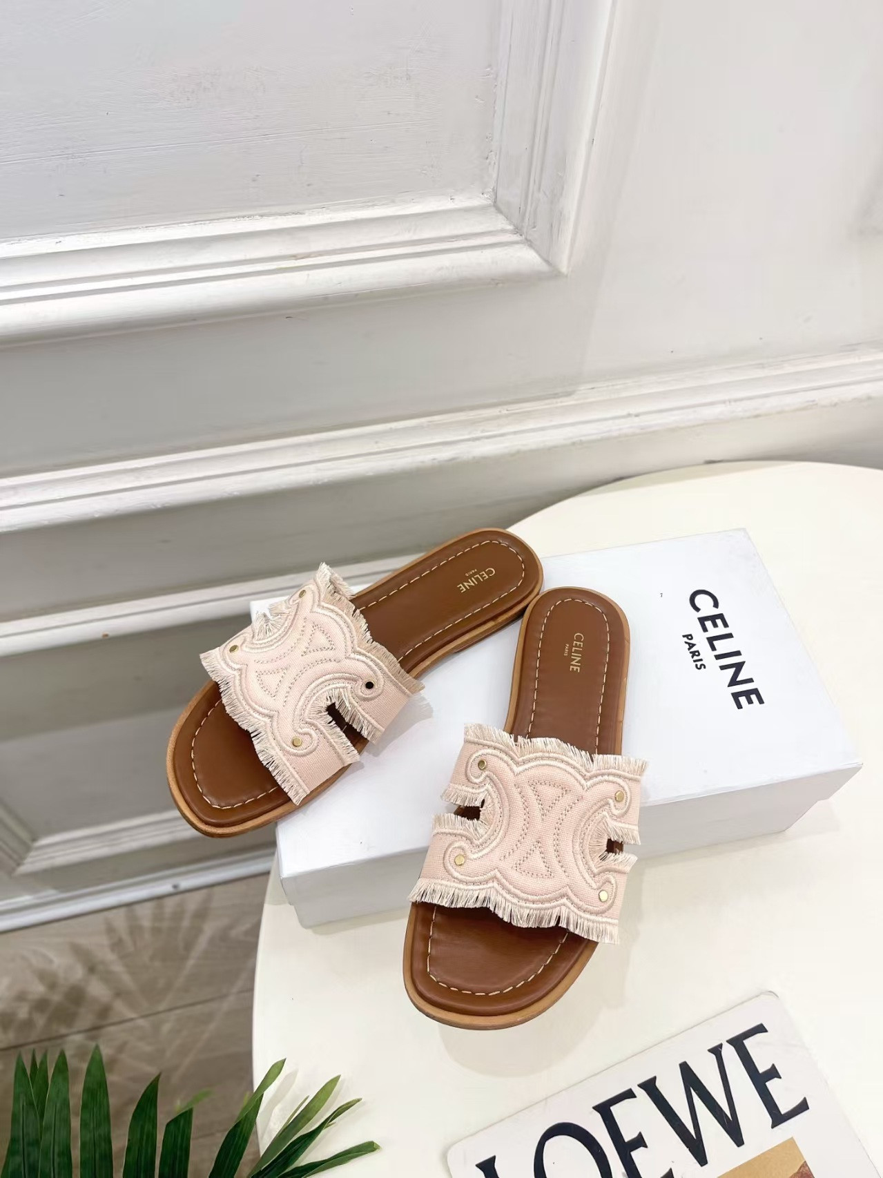 UA Ce1i*e Marina Fringed Mule
