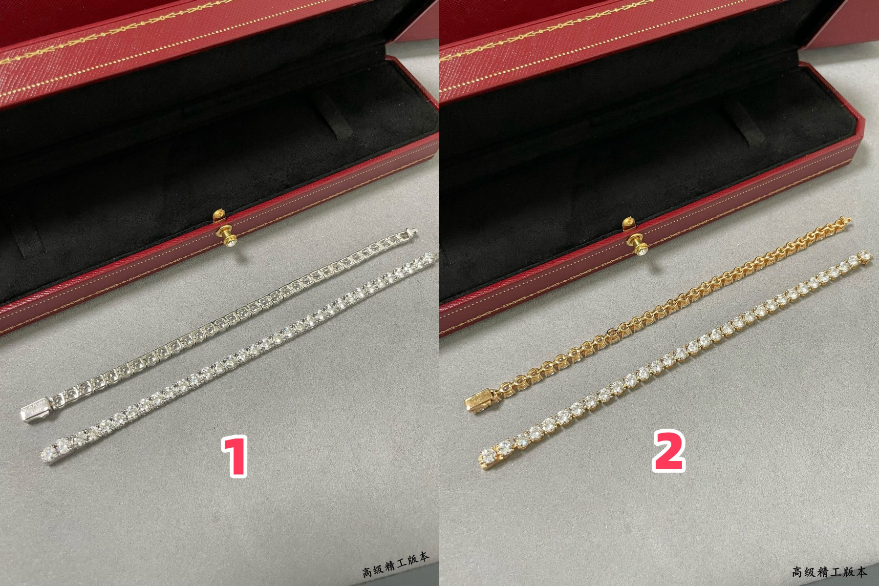 Ca*t1er full D1am0nd four-claw Bracelet