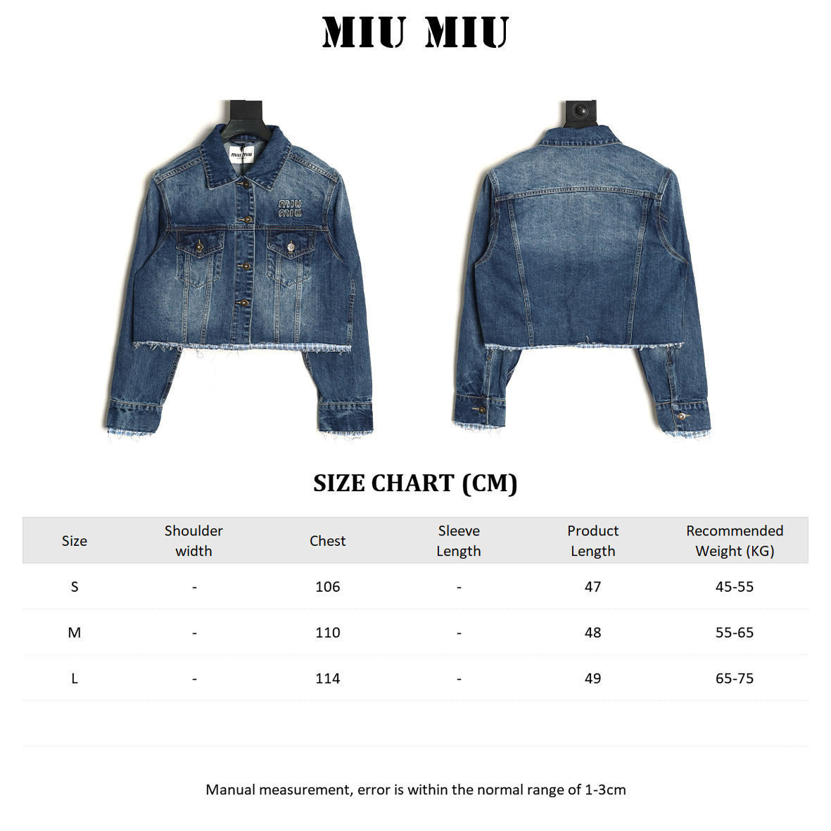 Miu Miu 25Fw Denim Jacket