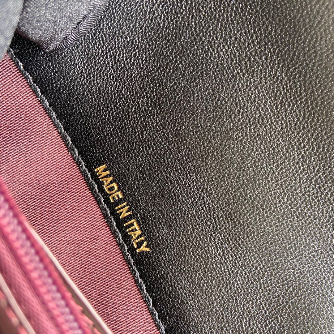 Ch**el FLAP WALLET BLACK 19.5 x10 cm