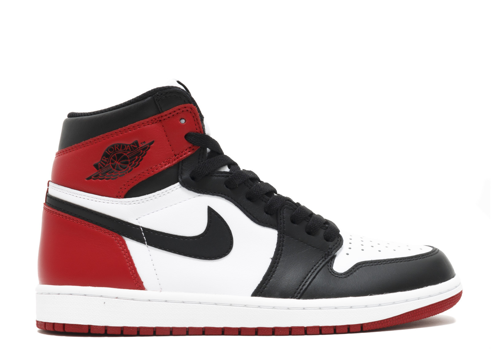 UA AIR JORDAN 1 RETRO HIGH OG BLACK TOE 2016 RELEASE
