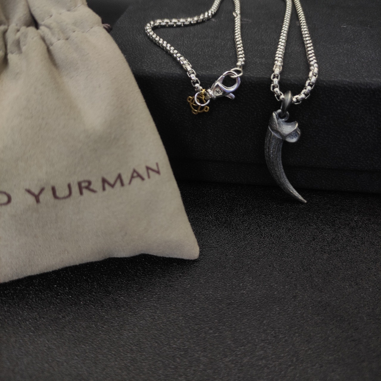 David Yurman horn Necklace(Chain length 50+5cm delay chain Chain thickness 3mm)