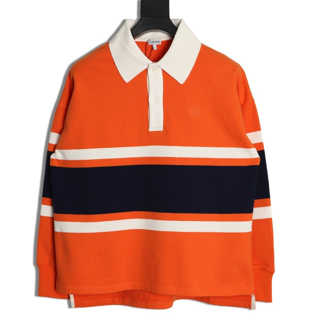 L0ew* 25Fw Long-sleeved Polo Shirt