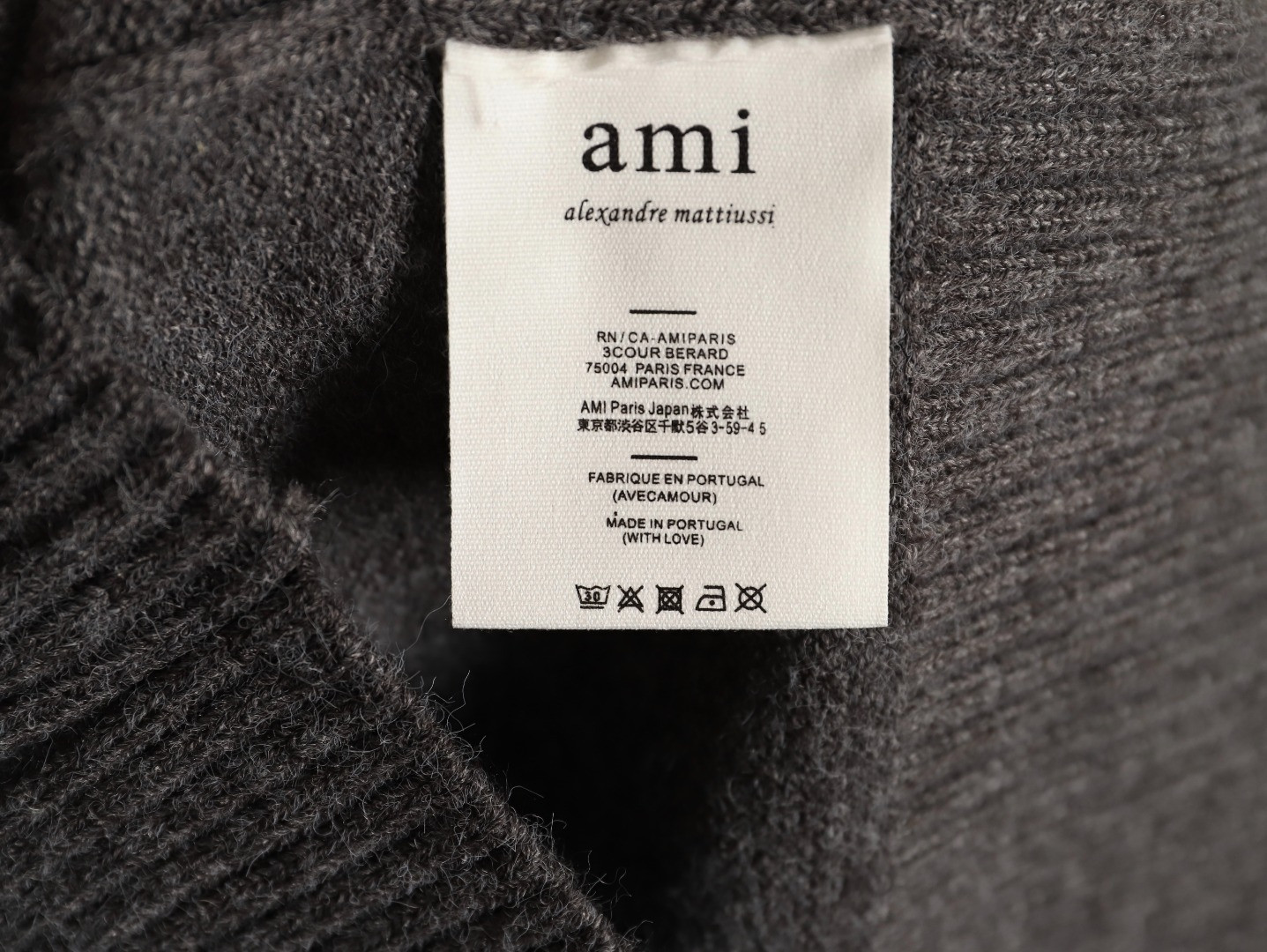 AMI PARIS Wool Cardigan Sweaters