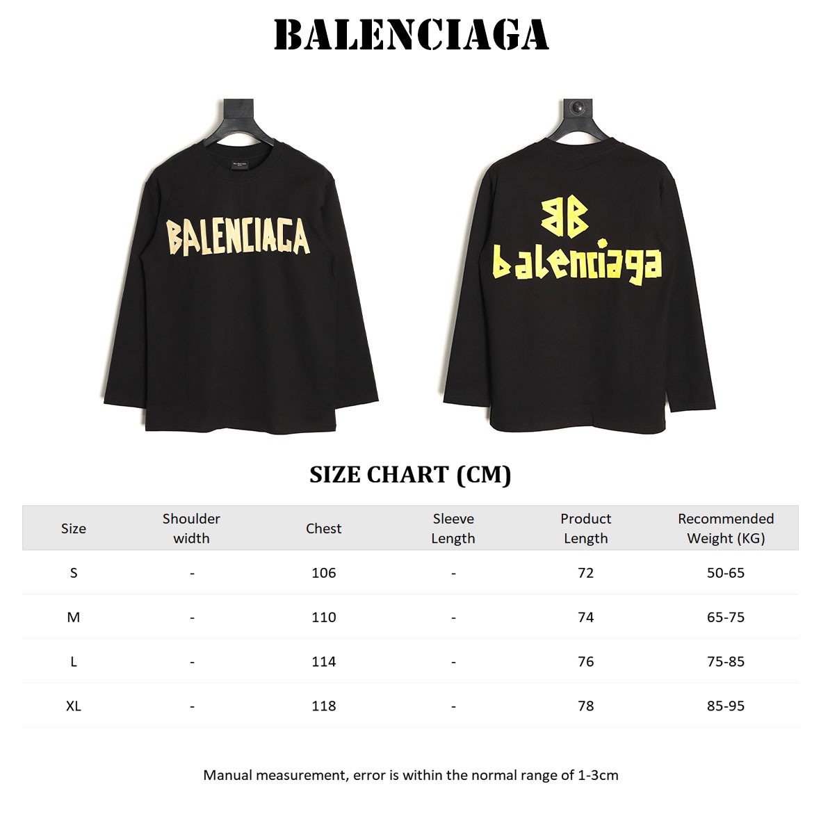 Ba1en*iaga Long-sleeved T-shirt
