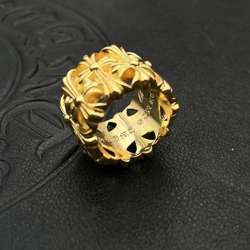 Ch*0me He**ts Cross Ring