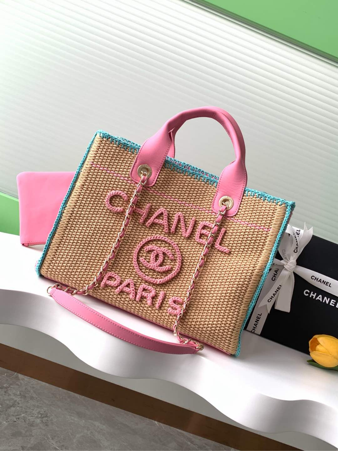 Ch**el shopping bag 33x34x17cm