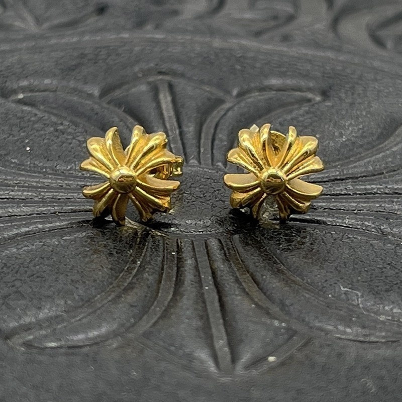 Ch*0me He**ts Cross Stud Earrings