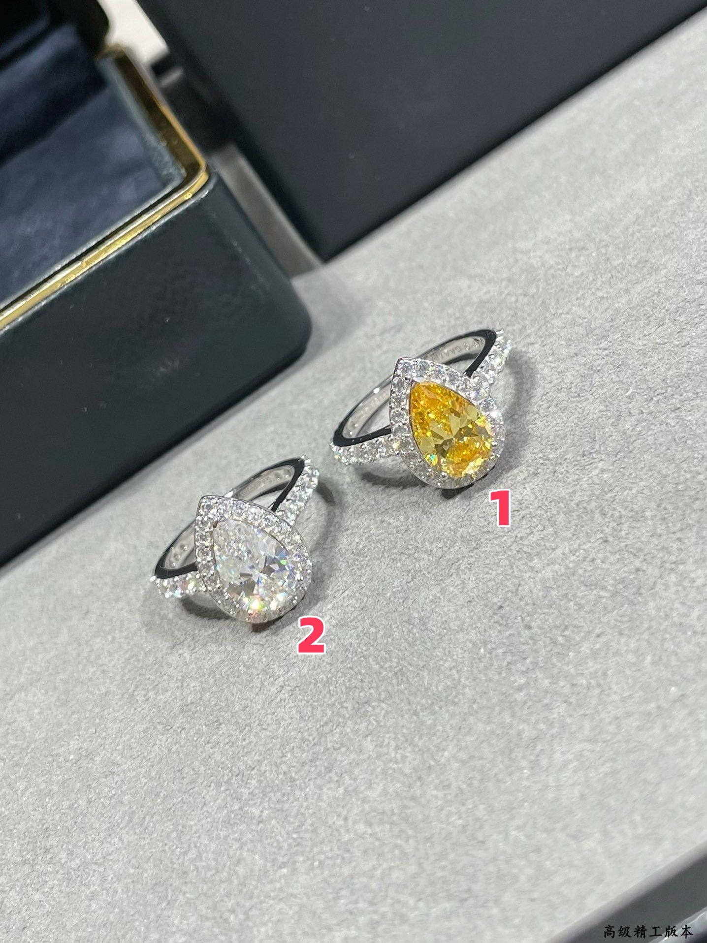 Graff Teardrop-shaped D1am0nd Ring Ag925