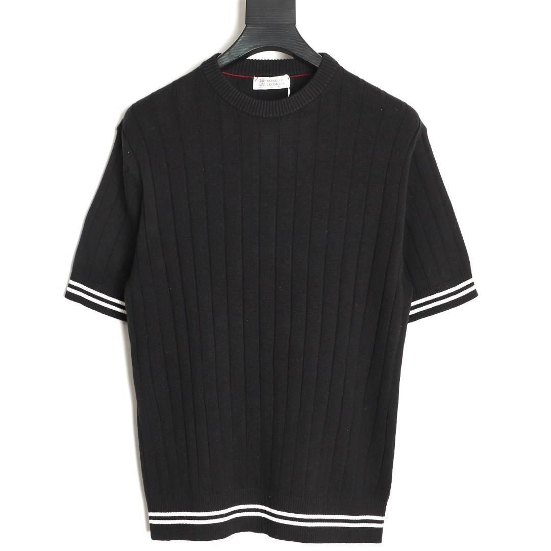 BRUNELLO CUCINELLI Knitting Short-sleeved T-shirt