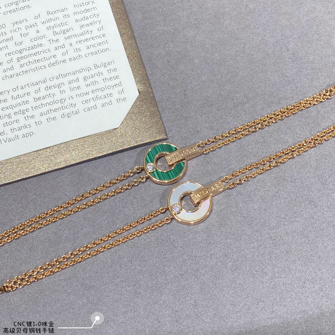 Bv1g*ai Copper Coin Fritillaria Bracelet