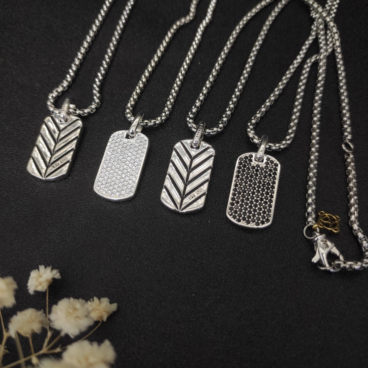 David Yurman brand Necklace(Chain length 50+5cm delay chain Chain thickness 3mm)