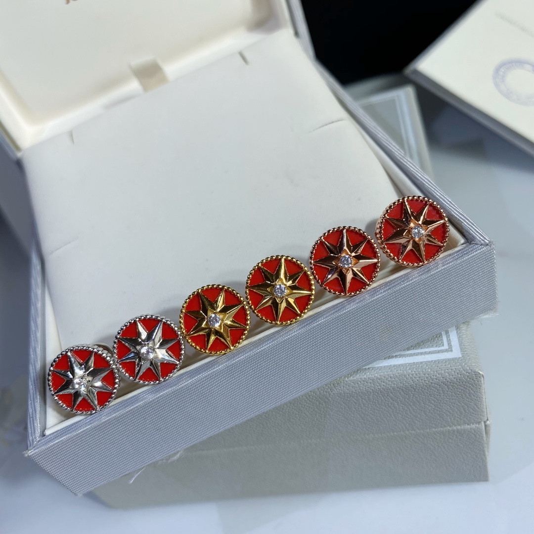 D10r compass Stud Earrings