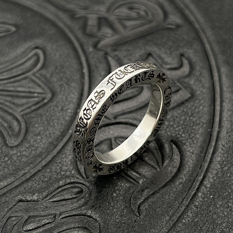 Ch*0me He**ts 3mm Cross and Sanskrit Ring